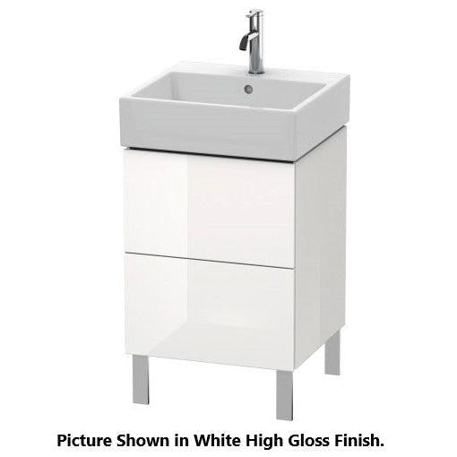 Duravit L-Cube 19" x 23" x 18" Cashmere Oak Two Drawer Floorstanding Vanity Unit (LC677401111)