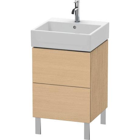 Duravit L-Cube 19" x 23" x 18" Natural Oak Two Drawer Floorstanding Vanity Unit (LC677403030)