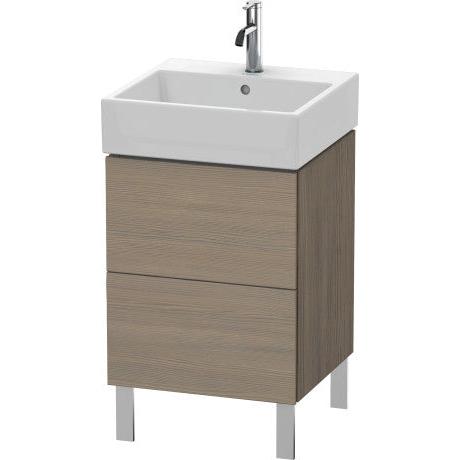 Duravit L-Cube 19" x 23" x 18" Oak Terra Two Drawer Floorstanding Vanity Unit (LC677403535)