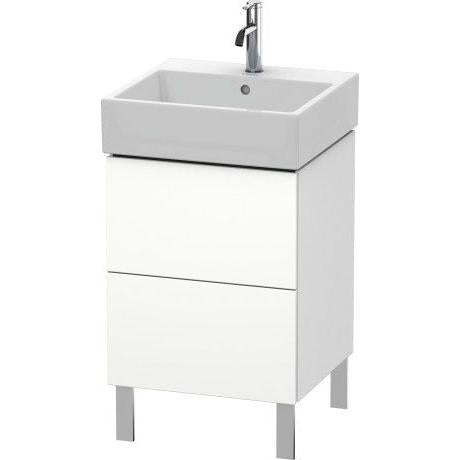 Duravit L-Cube 19" x 23" x 18" White Two Drawer Floorstanding Vanity Unit (LC677401818)