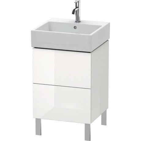 Duravit L-Cube 19" x 23" x 18" White Two Drawer Floorstanding Vanity Unit (LC677408585)