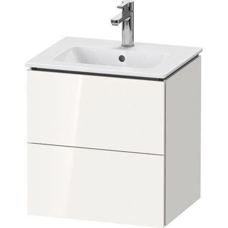 Duravit L-Cube 20" x 22" x 17" White Two Drawer Wall-Mount Vanity Unit (LC621808585)