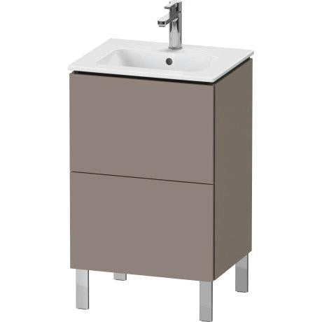 Duravit L-Cube 20" x 28" x 17" Basalt Two Drawer Floorstanding Vanity Unit (LC667104343)