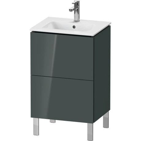 Duravit L-Cube 20" x 28" x 17" Dolomite Gray Two Drawer Floorstanding Vanity Unit (LC667103838)