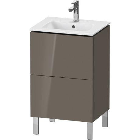 Duravit L-Cube 20" x 28" x 17" Flannel Gray Two Drawer Floorstanding Vanity Unit (LC667108989)