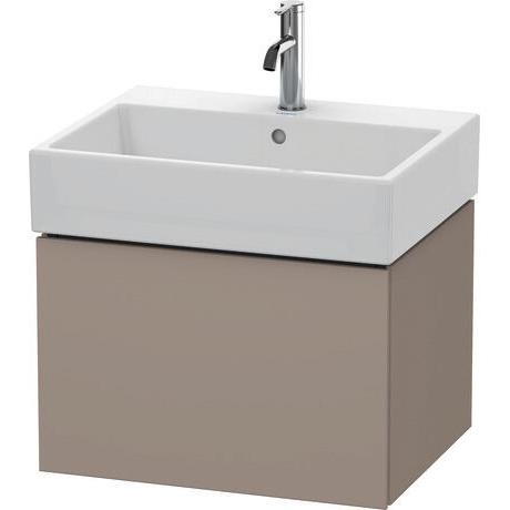 Duravit L-Cube 23" x 16" x 18" Basalt One Drawer Wall-Mount Vanity Unit (LC617504343)