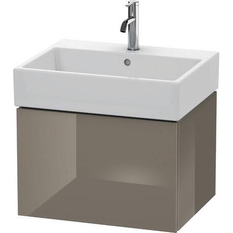 Duravit L-Cube 23" x 16" x 18" Flannel Gray One Drawer Wall-Mount Vanity Unit (LC617508989)