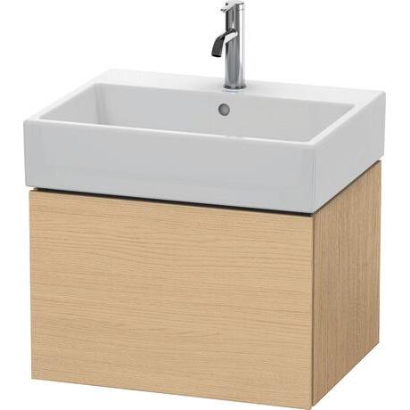 Duravit L-Cube 23" x 16" x 18" Natural Oak One Drawer Wall-Mount Vanity Unit (LC617503030)