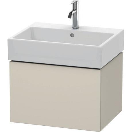 Duravit L-Cube 23" x 16" x 18" Taupe One Drawer Wall-Mount Vanity Unit (LC617509191)