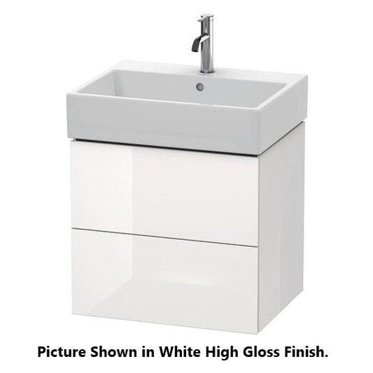 Duravit L-Cube 23" x 21" x 18" Cappuccino Two Drawer Wall-Mount Vanity Unit (LC627508686)