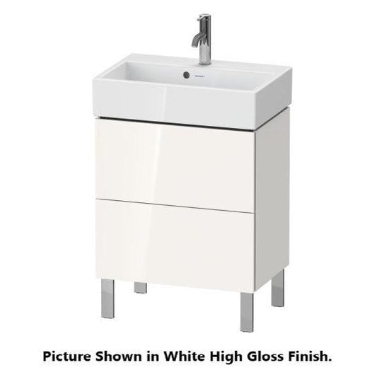 Duravit L-Cube 23" x 23" x 15" Cappuccino Two Drawer Floorstanding Vanity Unit (LC667908686)