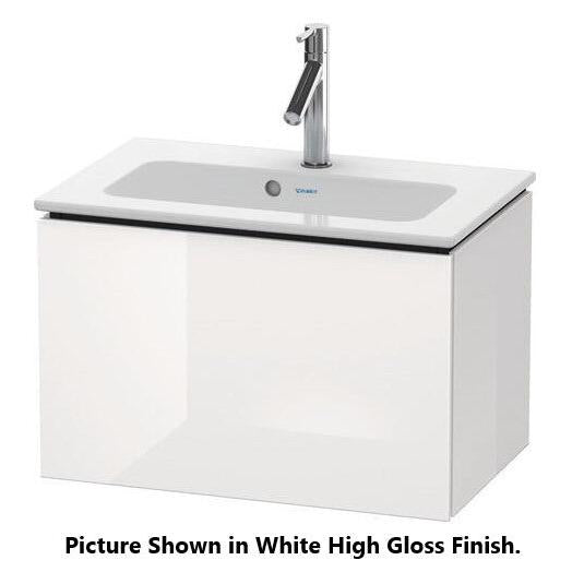 Duravit L-Cube 24" x 16" x 15" Cappuccino One Drawer Wall-Mount Vanity Unit (LC615608686)