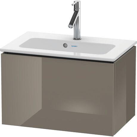Duravit L-Cube 24" x 16" x 15" Flannel Gray One Drawer Wall-Mount Vanity Unit (LC615608989)