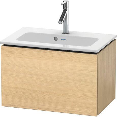 Duravit L-Cube 24" x 16" x 15" Mediterranean Oak One Drawer Wall-Mount Vanity Unit (LC615607171)