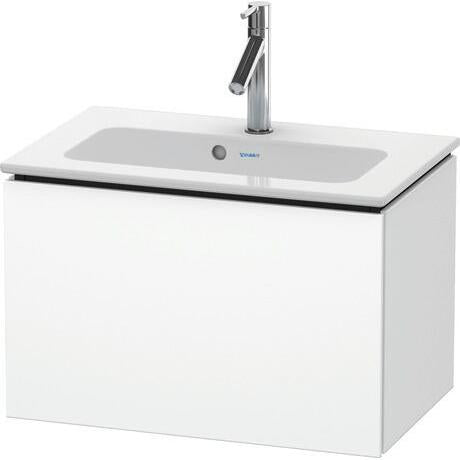 Duravit L-Cube 24" x 16" x 15" White One Drawer Wall-Mount Vanity Unit (LC615601818)