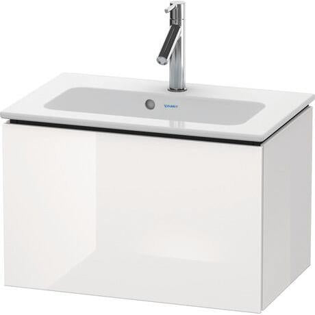 Duravit L-Cube 24" x 16" x 15" White One Drawer Wall-Mount Vanity Unit (LC615602222)