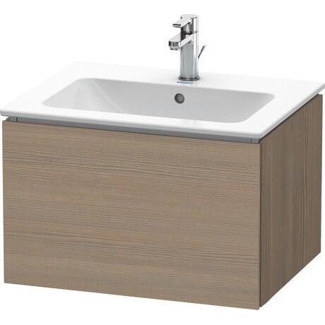 Duravit L-Cube 24" x 16" x 19" Oak Terra One Drawer Wall-Mount Vanity Unit (LC614003535)