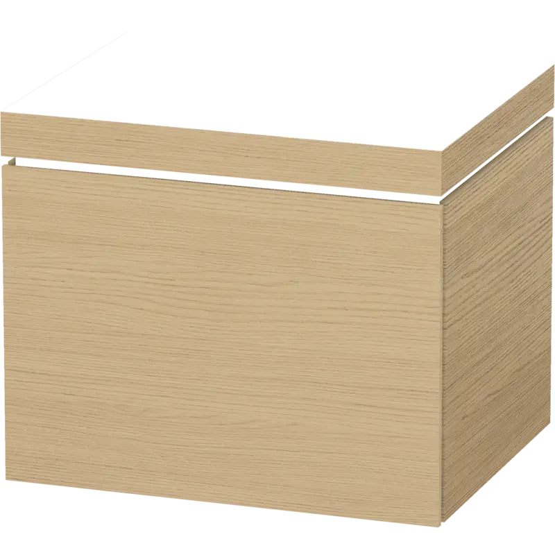 Duravit L-Cube 24" x 20" x 19" Natural Oak One Drawer C-Bonded Wall-Mount Vanity Kit (LC6916N3030)