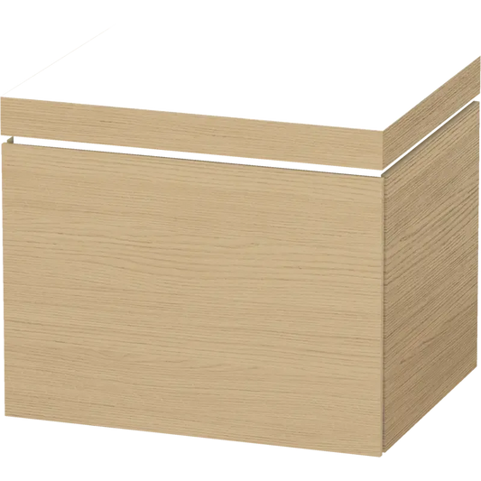 Duravit L-Cube 24" x 20" x 19" Natural Oak One Drawer C-Bonded Wall-Mount Vanity Kit (LC6916N3030)