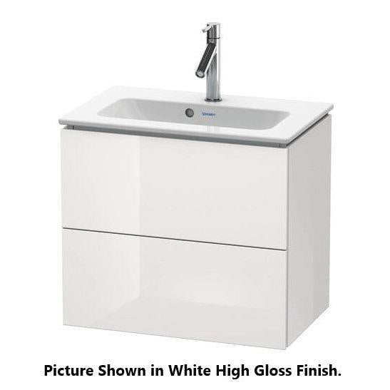 Duravit L-Cube 24" x 22" x 15" Brushed Oak Two Drawer Wall-Mount Vanity Unit (LC625601212)