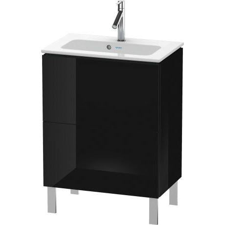 Duravit L-Cube 24" x 28" x 15" Black Two Drawer Floorstanding Vanity Unit (LC667304040)