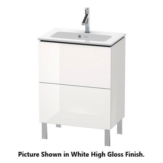Duravit L-Cube 24" x 28" x 15" Brushed Oak Two Drawer Floorstanding Vanity Unit (LC667301212)