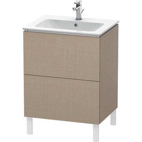 Duravit L-Cube 24" x 28" x 19" Linen Two Drawer Floorstanding Vanity Unit (LC662507575)
