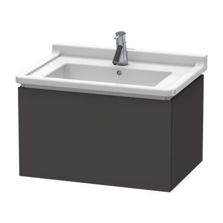 Duravit L-Cube 26" x 16" x 18" Graphite Wall-Mount Vanity Unit (LC616408080)