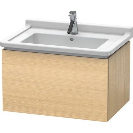 Duravit L-Cube 26" x 16" x 18" Mediterranean Oak Wall-Mount Vanity Unit (LC616407171)