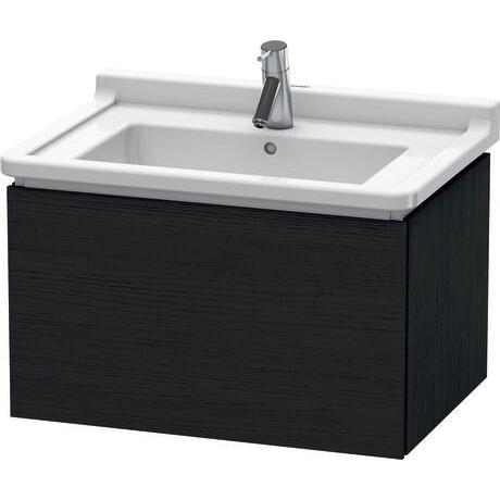 Duravit L-Cube 26" x 16" x 18" Oak Black Wall-Mount Vanity Unit (LC616401616)