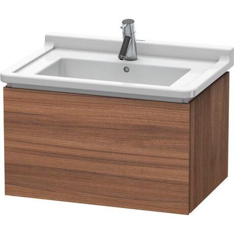 Duravit L-Cube 26" x 16" x 18" Walnut Wall-Mount Vanity Unit (LC616407979)