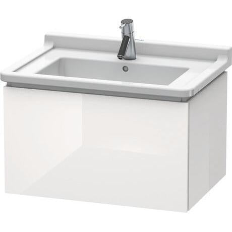 Duravit L-Cube 26" x 16" x 18" White Wall-Mount Vanity Unit (LC616402222)