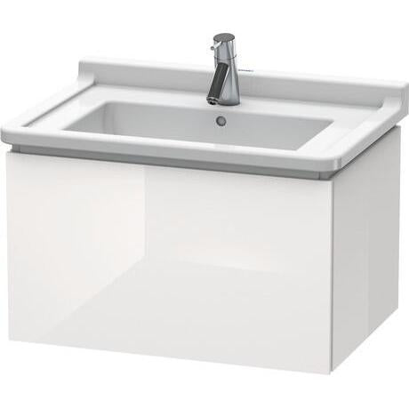 Duravit L-Cube 26" x 16" x 18" White Wall-Mount Vanity Unit (LC616408585)