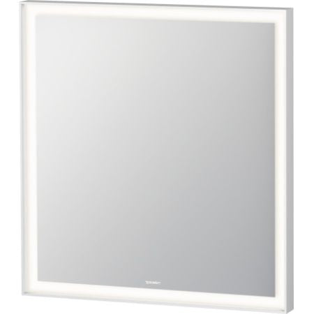 Duravit L-Cube 26" x 28" White Aluminum Mirror With Lighting (LC738000000)