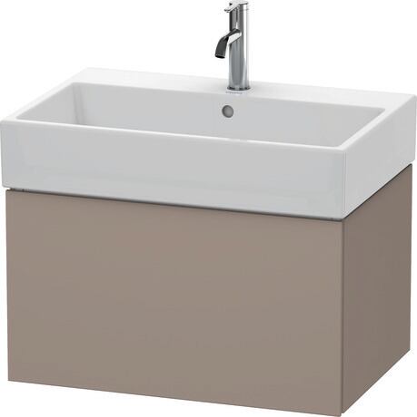 Duravit L-Cube 27" x 16" x 18" Basalt One Drawer Wall-Mount Vanity Unit (LC617604343)