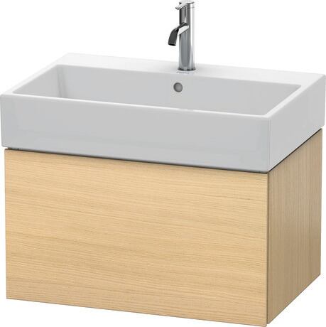 Duravit L-Cube 27" x 16" x 18" Mediterranean Oak One Drawer Wall-Mount Vanity Unit (LC617607171)