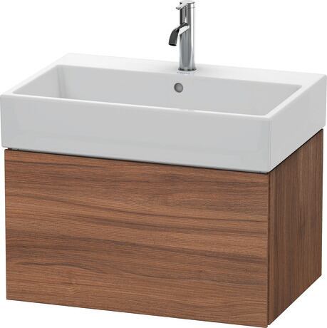 Duravit L-Cube 27" x 16" x 18" Walnut One Drawer Wall-Mount Vanity Unit (LC617607979)