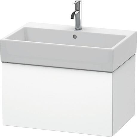 Duravit L-Cube 27" x 16" x 18" White One Drawer Wall-Mount Vanity Unit (LC617601818)