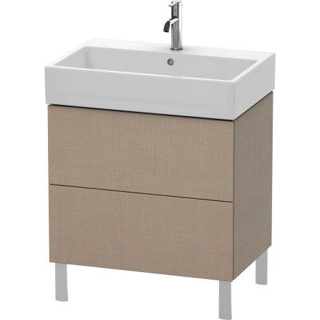 Duravit L-Cube 27" x 23" x 18" Dark Brushed Oak Two Drawer Floorstanding Vanity Unit (LC677607272)
