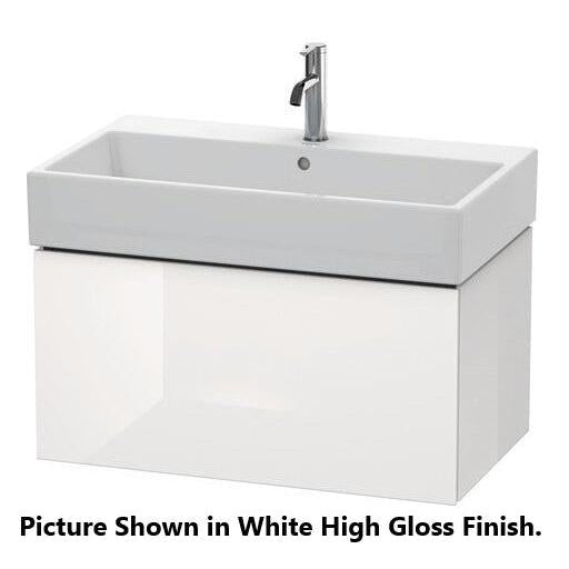 Duravit L-Cube 31" x 16" x 18" Cappuccino One Drawer Wall-Mount Vanity Unit (LC617708686)