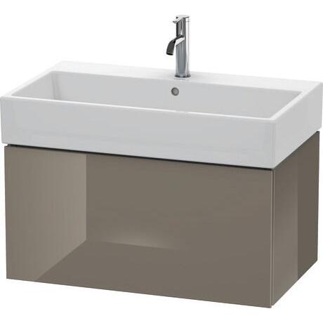 Duravit L-Cube 31" x 16" x 18" Flannel Gray One Drawer Wall-Mount Vanity Unit (LC617708989)