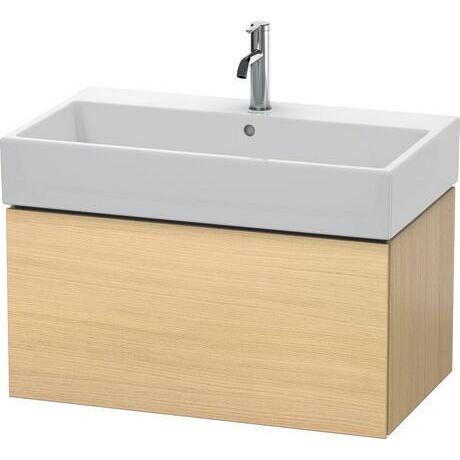 Duravit L-Cube 31" x 16" x 18" Mediterranean Oak One Drawer Wall-Mount Vanity Unit (LC617707171)