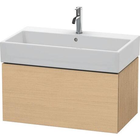 Duravit L-Cube 31" x 16" x 18" Natural Oak One Drawer Wall-Mount Vanity Unit (LC617703030)