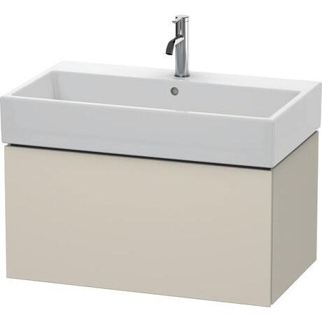 Duravit L-Cube 31" x 16" x 18" Taupe One Drawer Wall-Mount Vanity Unit (LC617709191)