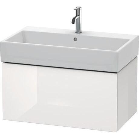 Duravit L-Cube 31" x 16" x 18" White One Drawer Wall-Mount Vanity Unit (LC617708585)