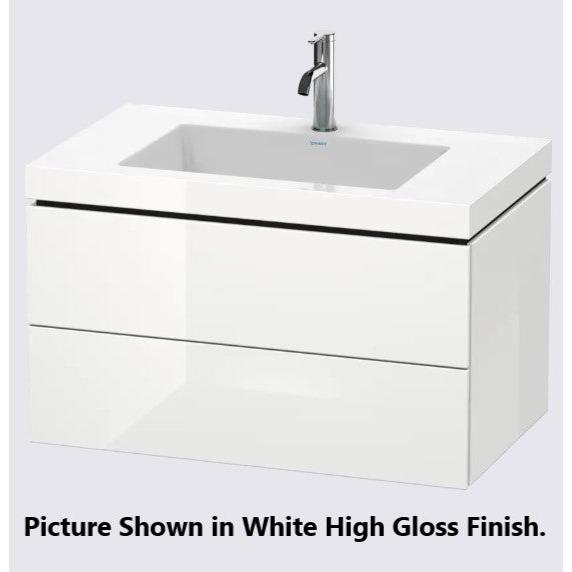 Duravit L-Cube 31" x 20" x 19" Cashmere Oak Two Drawer C-Bonded Wall-Mount Vanity Kit (LC6927O1111)