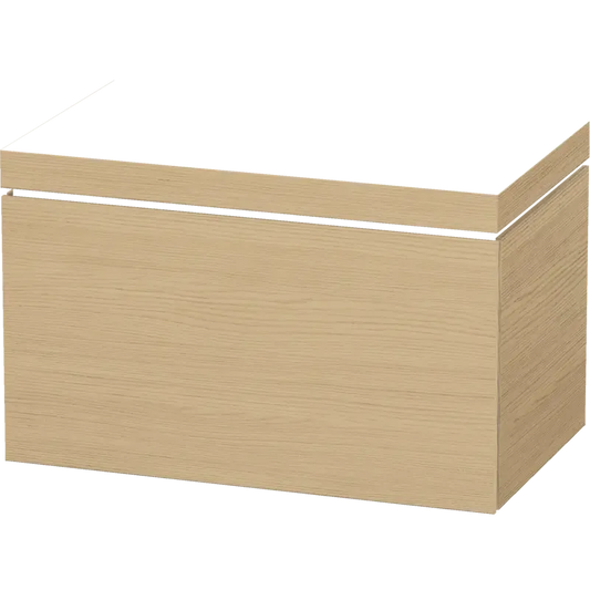 Duravit L-Cube 31" x 20" x 19" Natural Oak One Drawer C-Bonded Wall-Mount Vanity Kit (LC6917N3030)