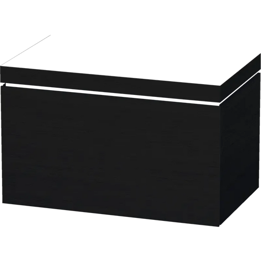 Duravit L-Cube 31" x 20" x 19" Oak Black One Drawer C-Bonded Wall-Mount Vanity Kit (LC6917N1616)