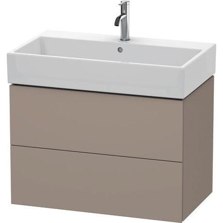 Duravit L-Cube 31" x 21" x 18" Basalt Two Drawer Wall-Mount Vanity Unit (LC627704343)