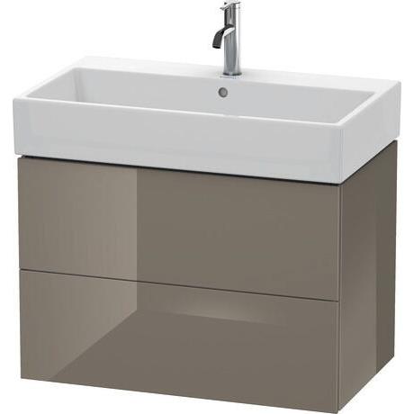 Duravit L-Cube 31" x 21" x 18" Flannel Gray Two Drawer Wall-Mount Vanity Unit (LC627708989)